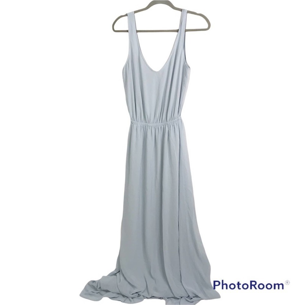 SMYM Kendall maxi dress in Silver Luxe bridesmaid length - Picture 1 of 8